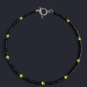 Seed Bead Toggle Clasp Necklace